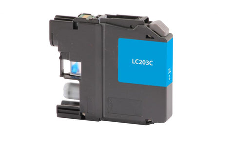 High Yield Cyan Ink Cartridge for Brother LC203