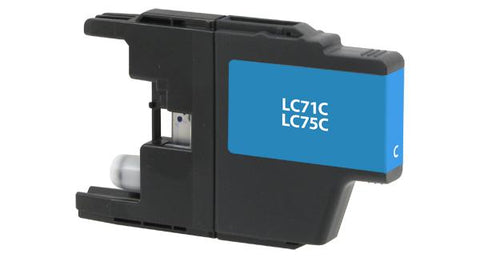 High Yield Cyan Ink Cartridge for Brother LC71/LC75