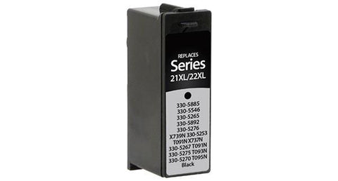 High Yield Black Ink Cartridge for Dell Series 21XL/22XL