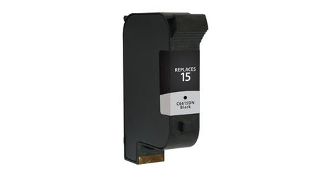 Black Ink Cartridge for HP C6615DN (HP 15)