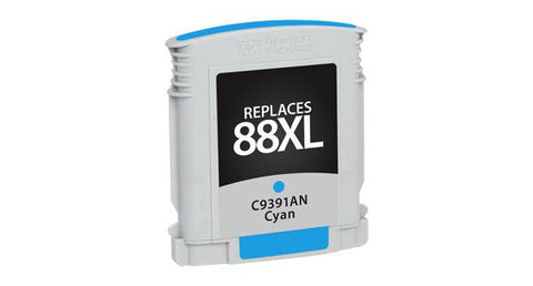 High Yield Cyan Ink Cartridge for HP C9391AN (HP 88XL)