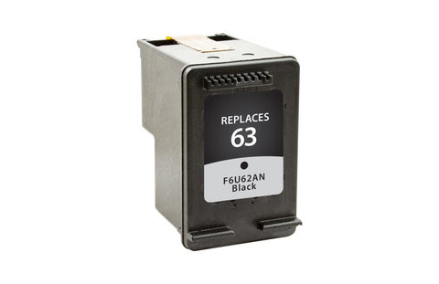 Black Ink Cartridge for HP F6U62AN (HP 63)