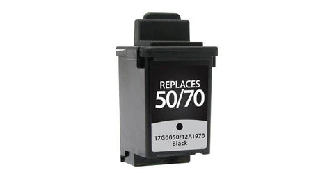 Black Ink Cartridge for Lexmark #70/#50