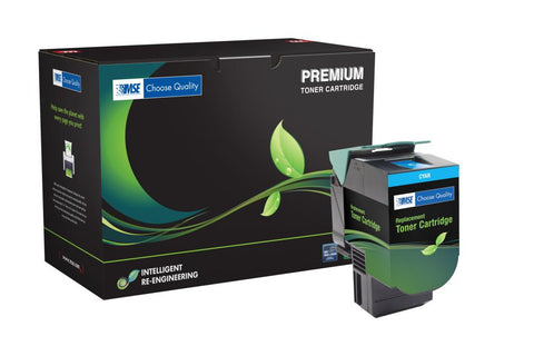 Lexmark 70C0H20 High Yield Cyan Toner Cartridge