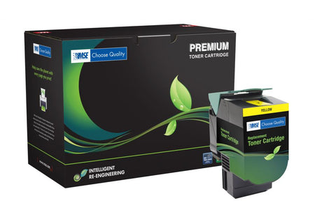 Lexmark 70C0H40 High Yield Yellow Toner Cartridge
