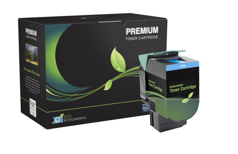 High Yield Cyan Toner Cartridge for Lexmark CX410/CX510